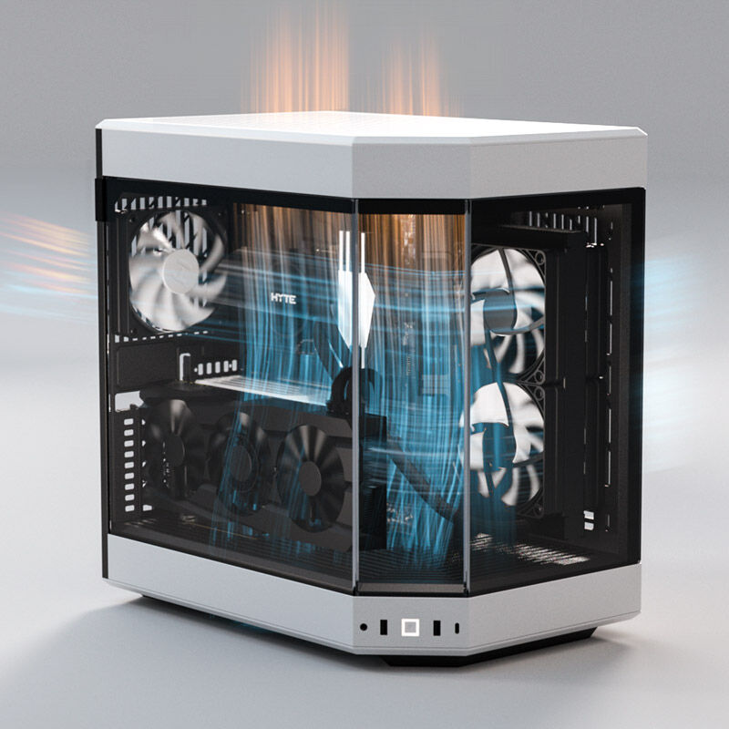 Hyte Y60 Midi Tower, Tempered Glass - black/white