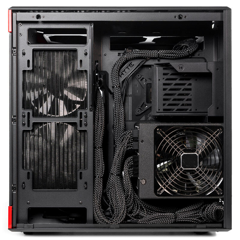 Hyte Y60 Midi Tower, Tempered Glass - black/red