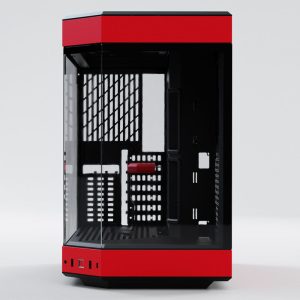 Hyte Y60 Midi Tower, Tempered Glass - black/red