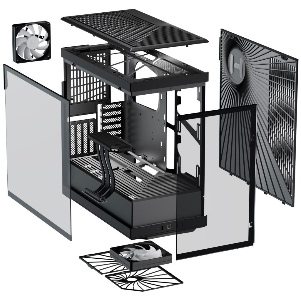 Hyte Y40 Midi Tower, tempered glass - black