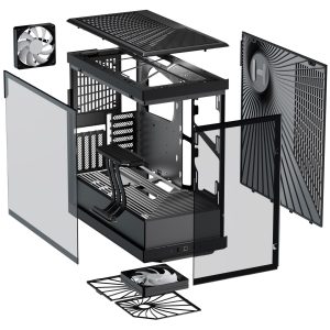 Hyte Y40 Midi Tower, tempered glass - black