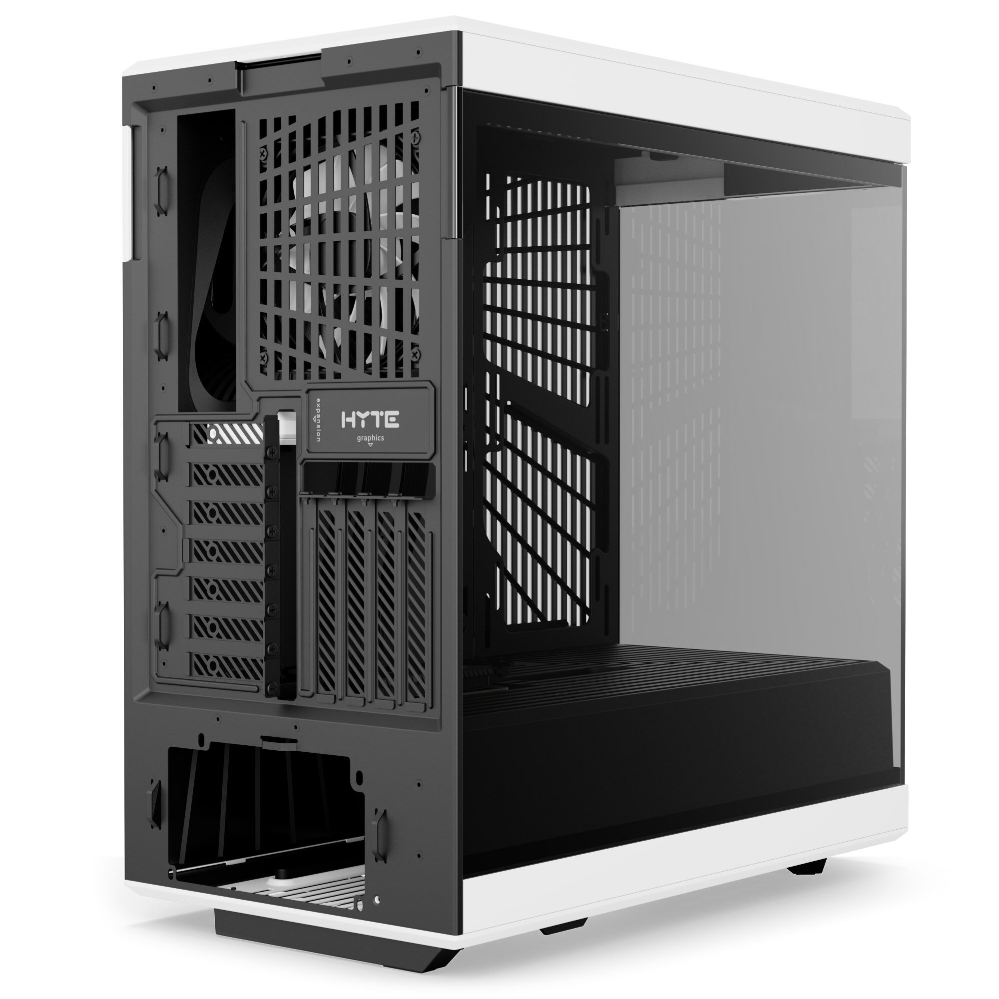Hyte Y40 Midi Tower, tempered glass - black/white