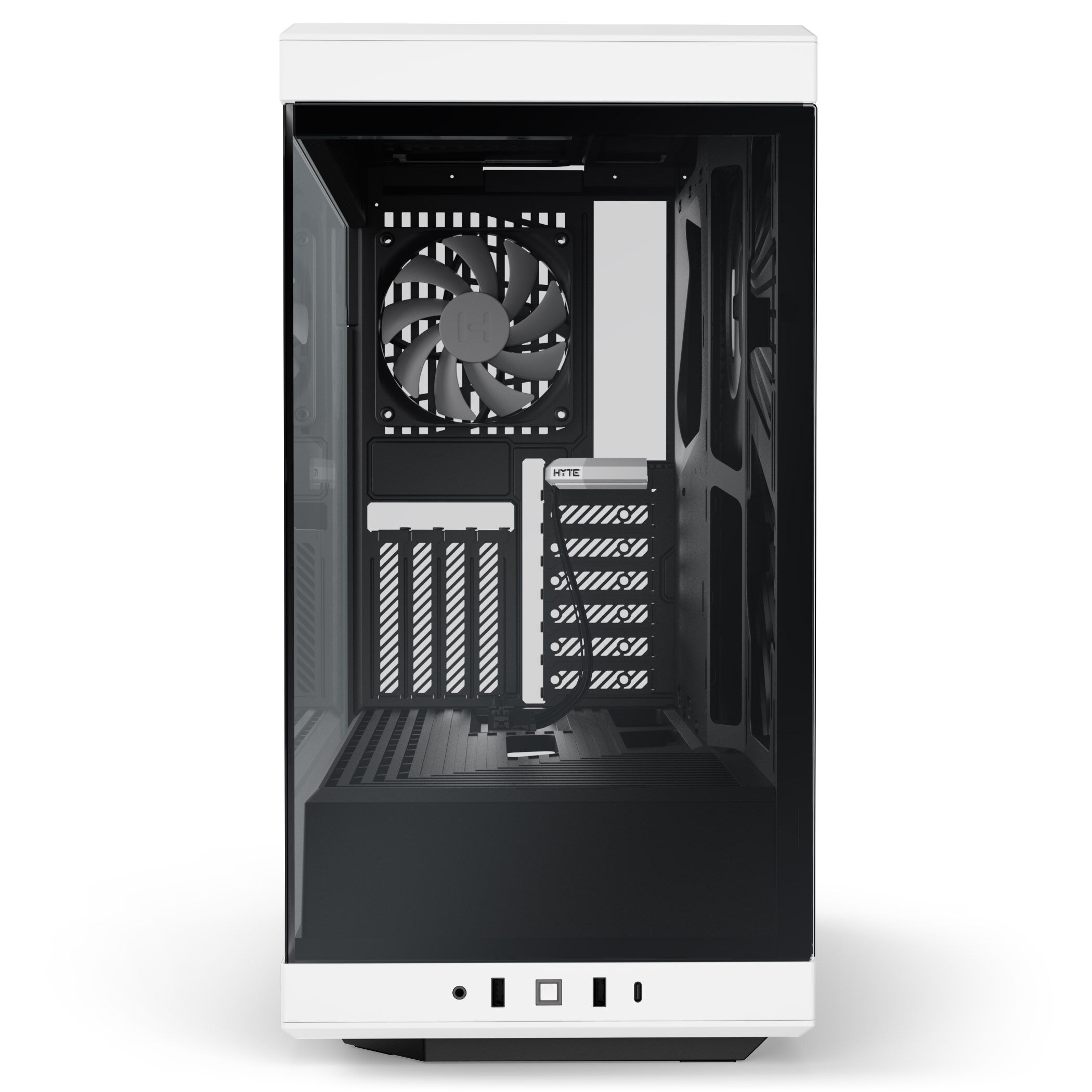 Hyte Y40 Midi Tower, tempered glass - black/white