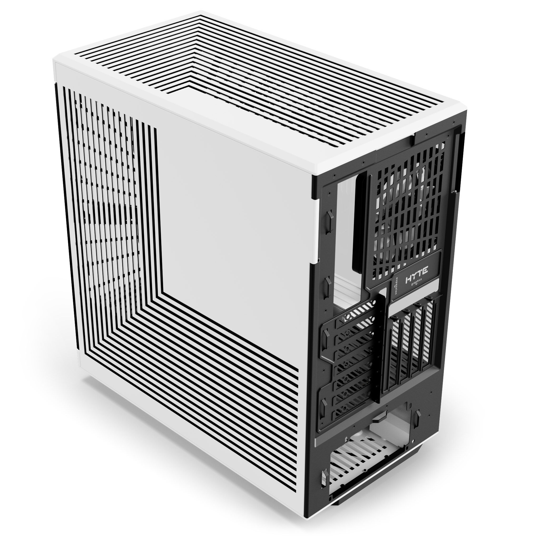 Hyte Y40 Midi Tower, tempered glass - black/white