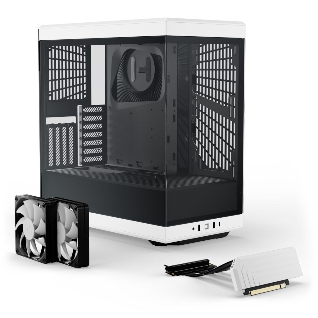 Hyte Y40 Midi Tower, tempered glass - black/white