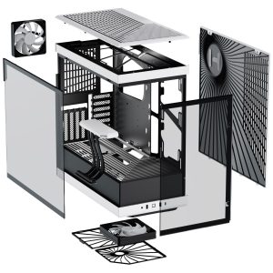 Hyte Y40 Midi Tower, tempered glass - black/white