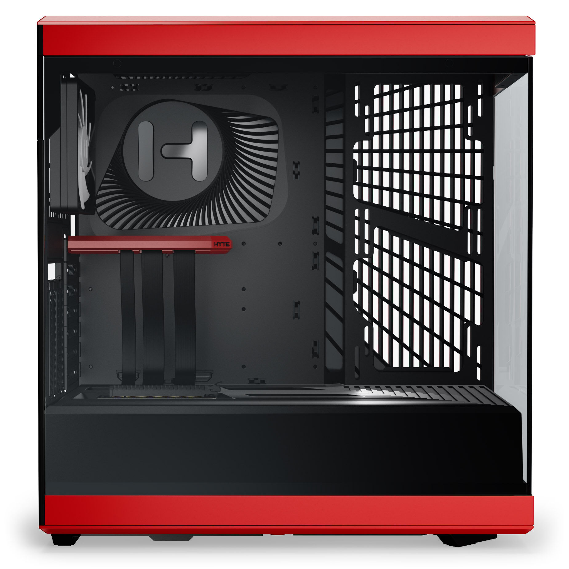 Hyte Y40 Midi Tower, tempered glass - black/red : image 6