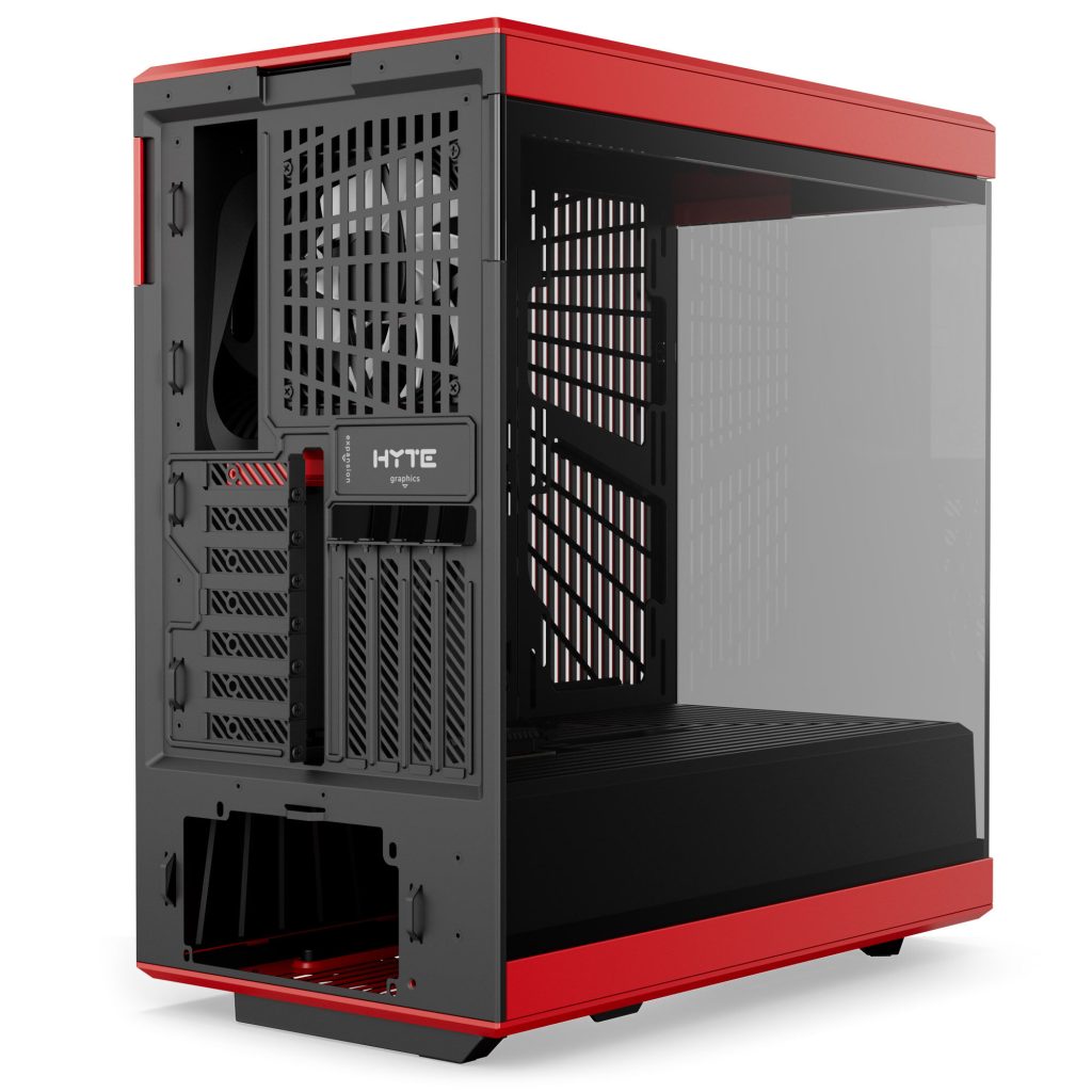 Hyte Y40 Midi Tower, tempered glass - black/red : image 3