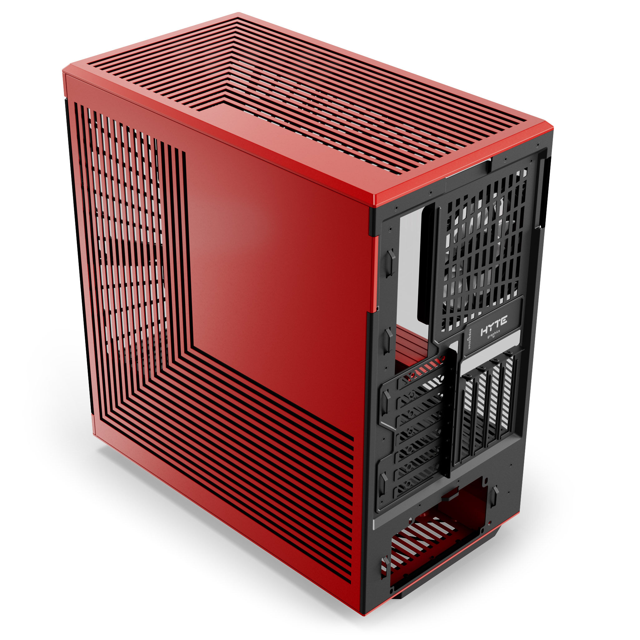 Hyte Y40 Midi Tower, tempered glass - black/red : image 5