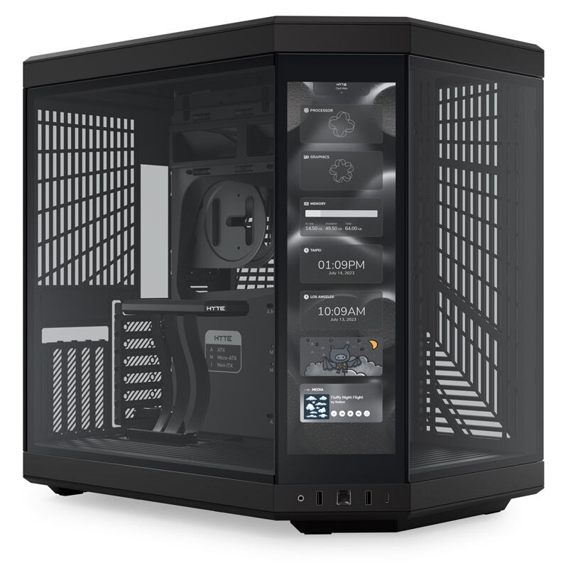 Hyte Y70 Midi Tower Touch - black : image 1