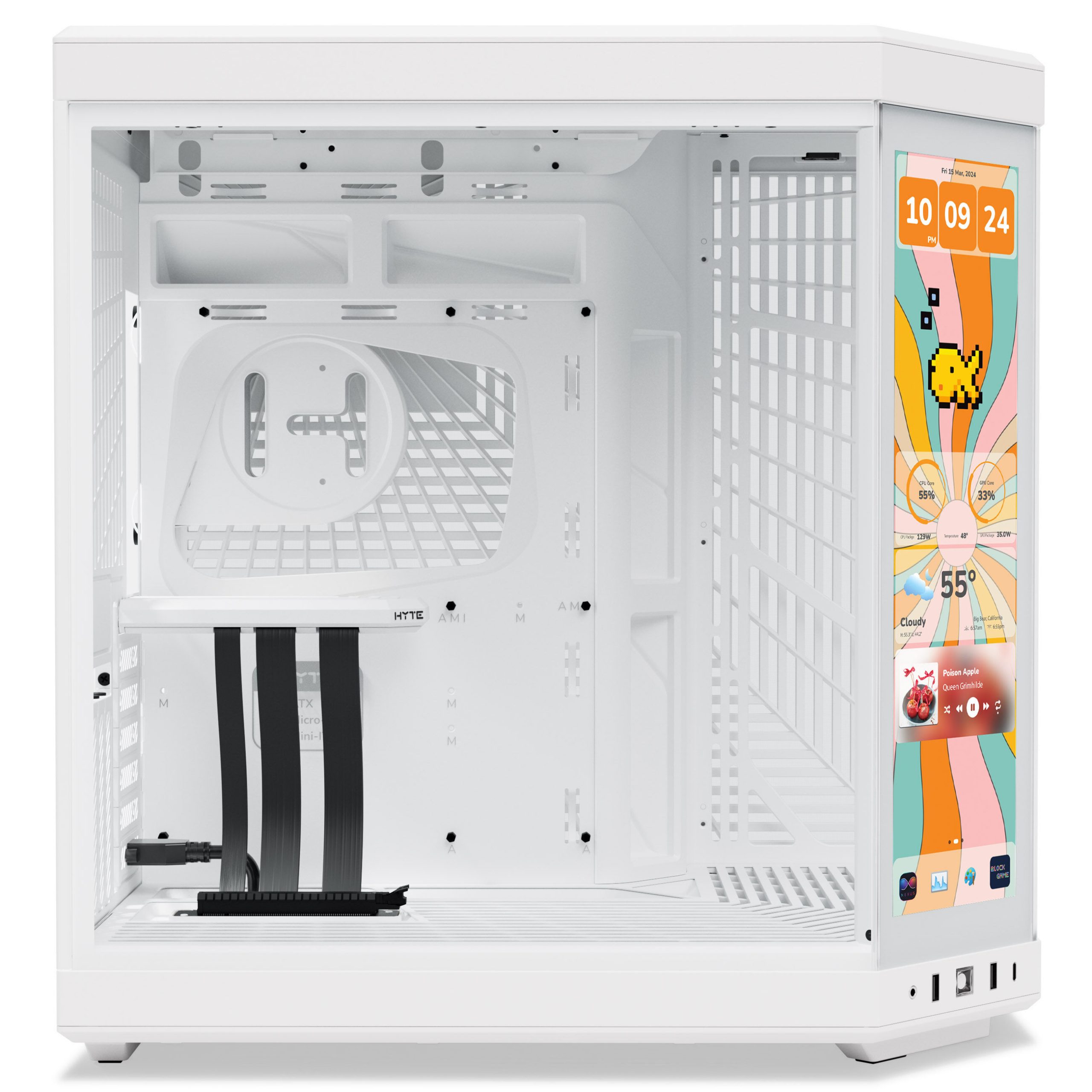 Hyte Y70 Midi Tower Touch Infinite - Snow White