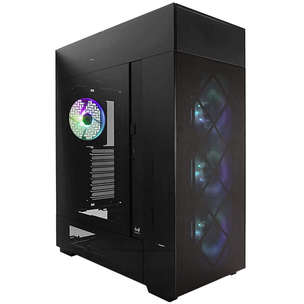 InWin Modfree Deluxe Big Tower Tempered Glass - black