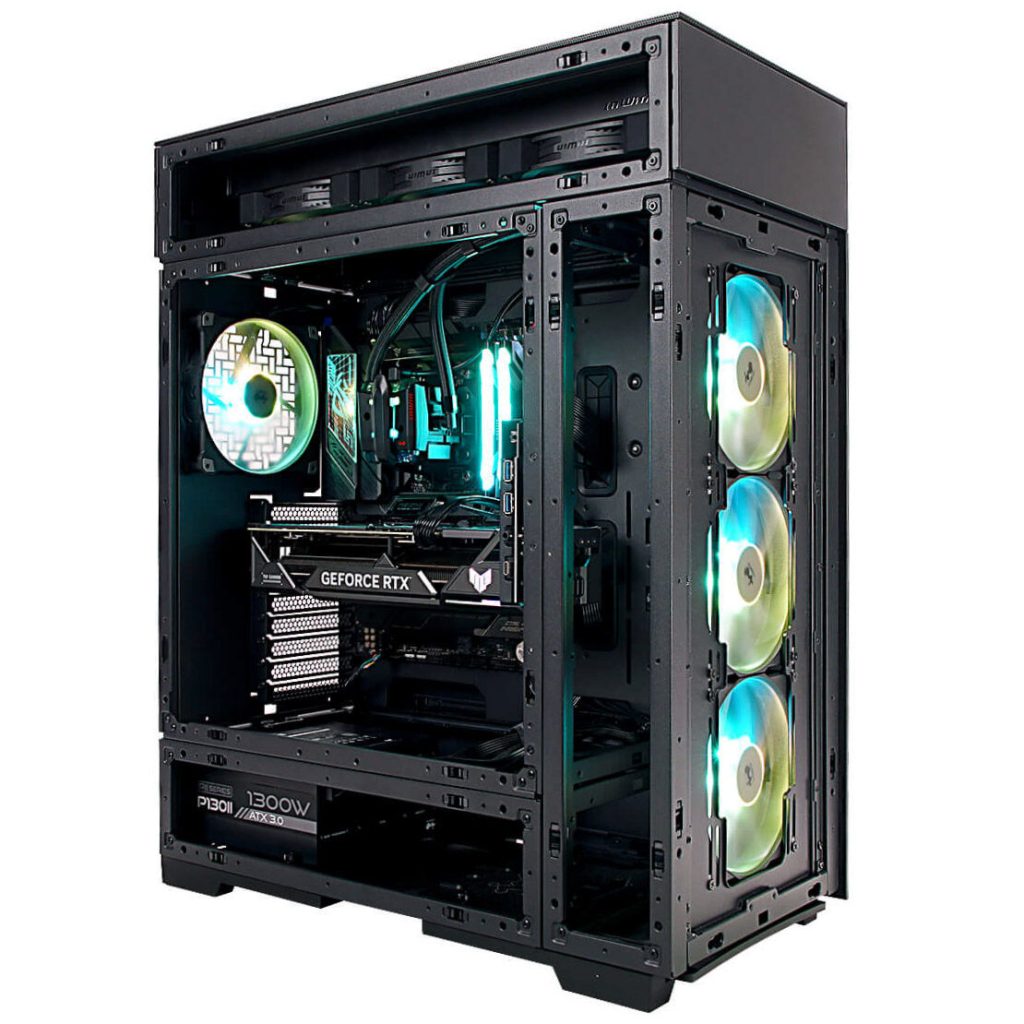 InWin Modfree Deluxe Big Tower Tempered Glass - black