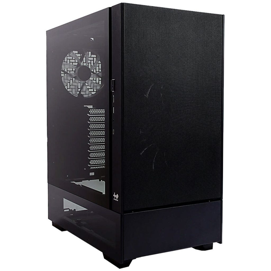 InWin Modfree Base Big Tower Tempered Glass - black