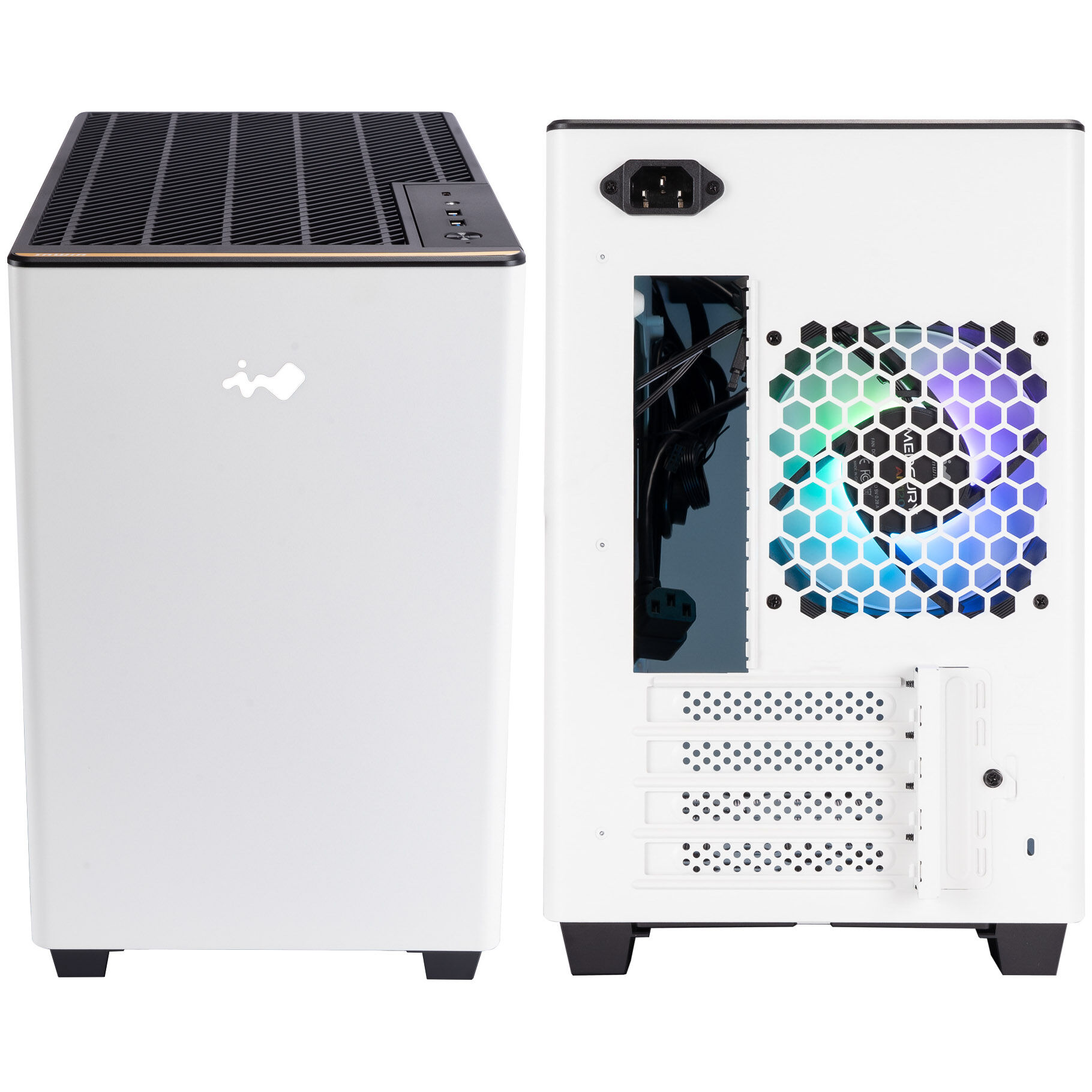 InWin A3 Mini-Tower Tempered Glass - white - Watercooling UK