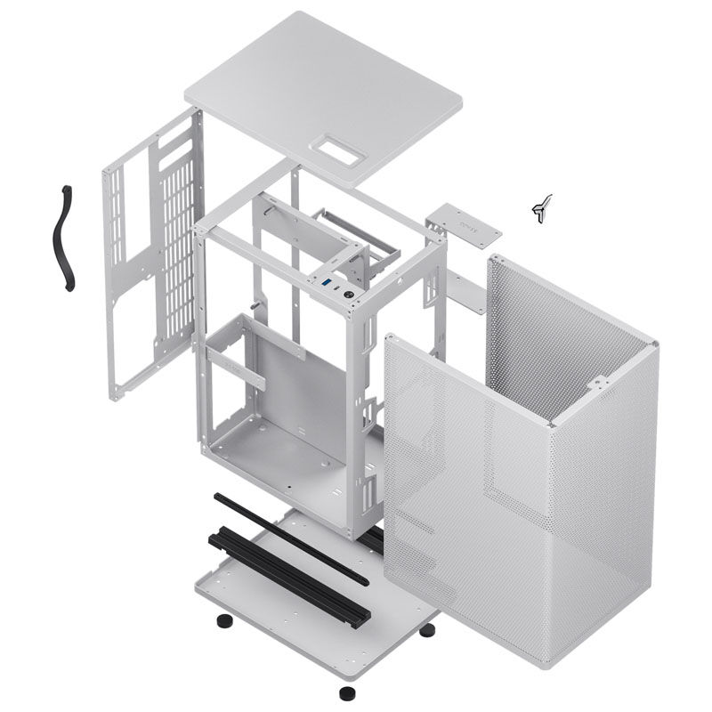Jonsbo VR3 Mini-ITX Case, PCI-E 4.0 - white