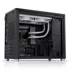 Jonsbo D30 mATX housing, tempered glass - black