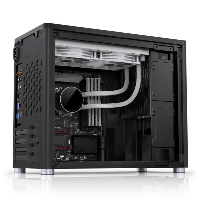 Jonsbo D30 mATX housing, tempered glass - black