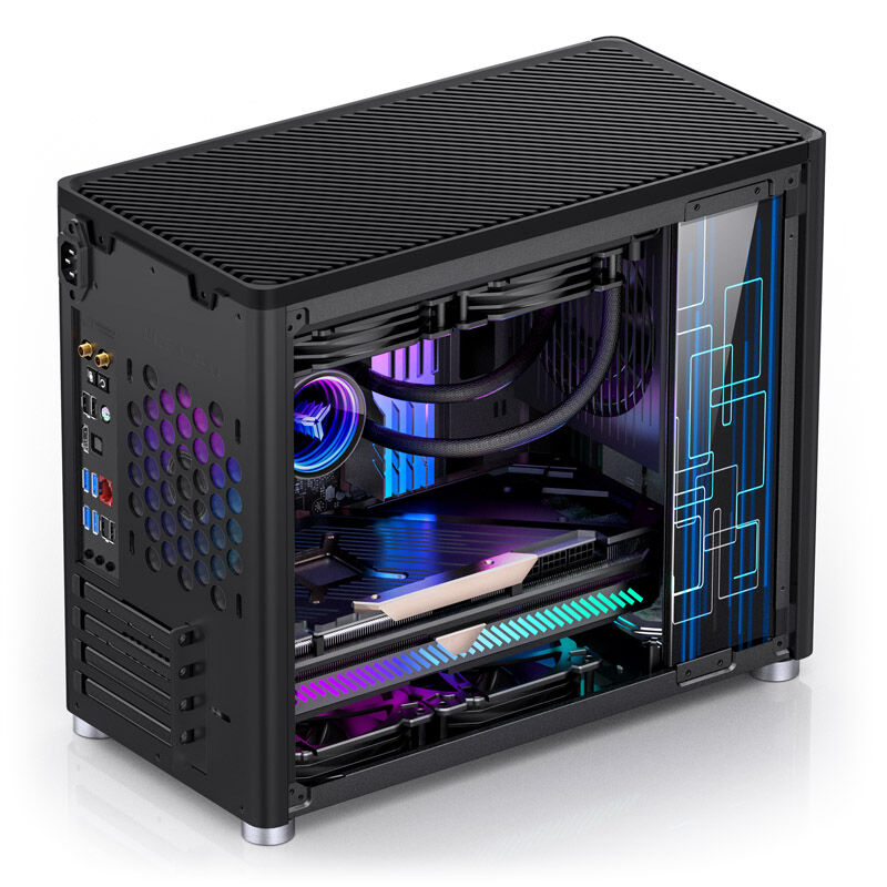 Jonsbo D30 mATX housing, tempered glass - black