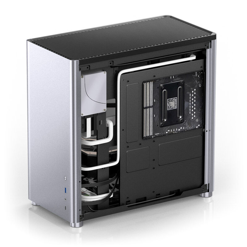 Jonsbo D40 ATX case, tempered glass - silver