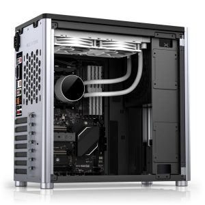 Jonsbo D40 ATX case, tempered glass - silver