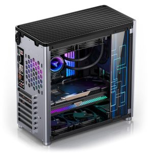 Jonsbo D40 ATX case, tempered glass - silver