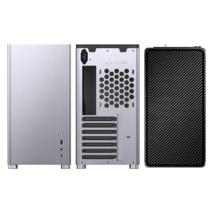 Jonsbo D40 ATX case, tempered glass - silver