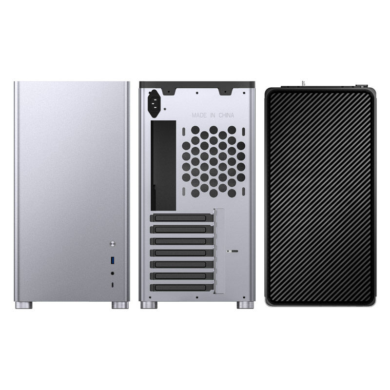 Jonsbo D40 ATX case, tempered glass - silver