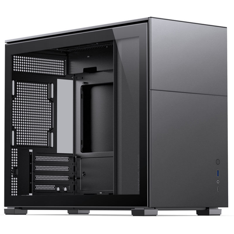 Jonsbo D31 Micro-ATX case, tempered glass - black