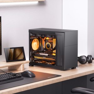 Jonsbo D31 Micro-ATX case, tempered glass - black