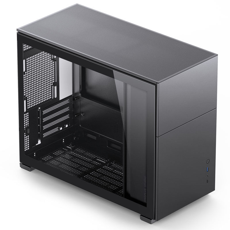 Jonsbo D31 Micro-ATX case, tempered glass - black