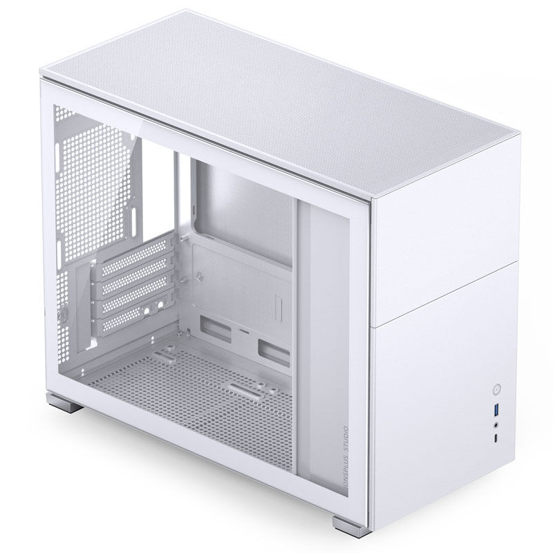 Jonsbo D31 Micro-ATX case, tempered glass - white