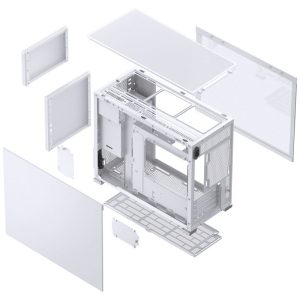 Jonsbo D31 Micro-ATX case, tempered glass - white