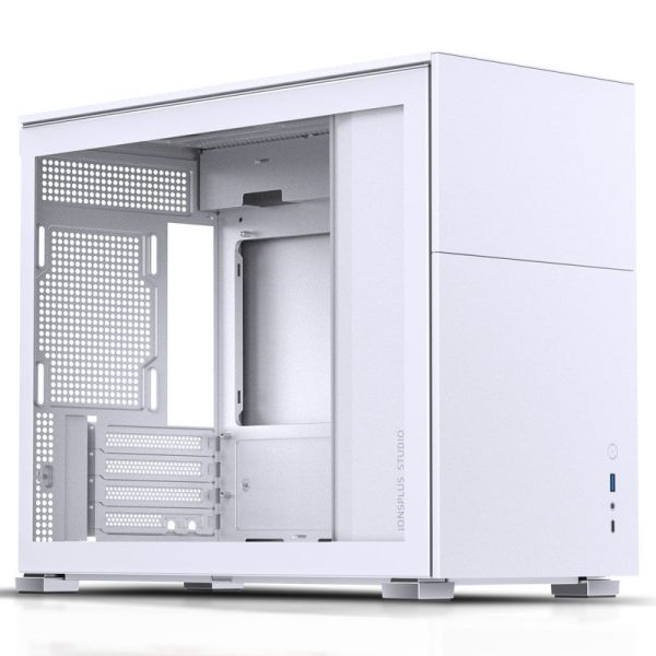 Jonsbo D31 Micro-ATX case, tempered glass – white