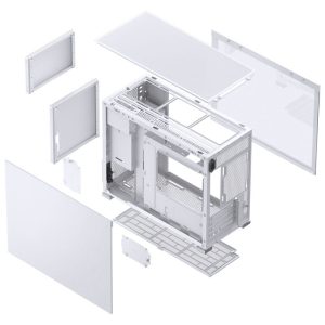 Jonsbo D31 MESH Micro-ATX case, tempered glass - white