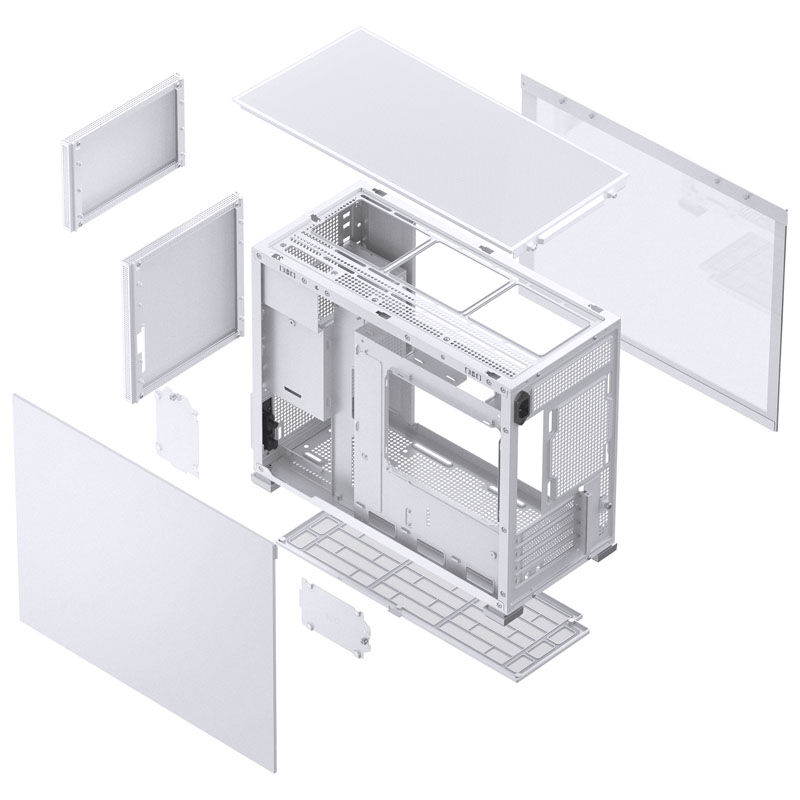 Jonsbo D31 MESH Micro-ATX case, tempered glass - white