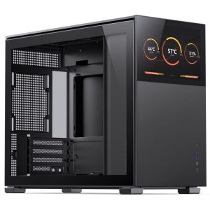 Jonsbo D31 Screen Micro-ATX case, tempered glass - black : image 1