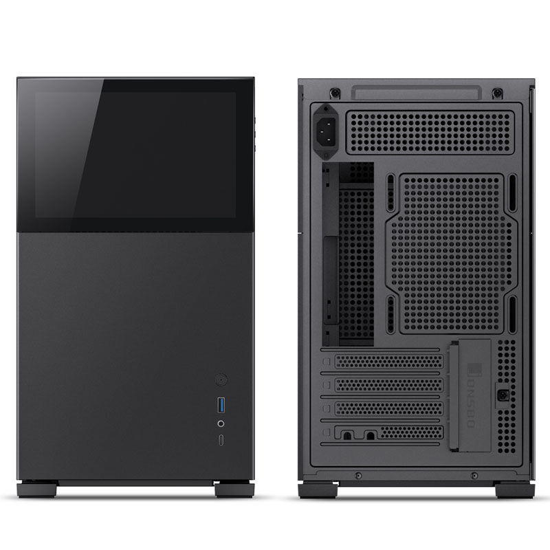 Jonsbo D31 Screen Micro-ATX case, tempered glass - black : image 3