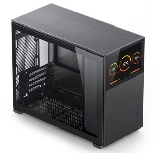 Jonsbo D31 Screen Micro-ATX case, tempered glass - black : image 2