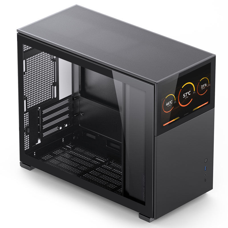 Jonsbo D31 Screen Micro-ATX case, tempered glass - black : image 2