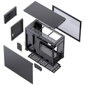 Jonsbo D31 Screen Micro-ATX case, tempered glass - black : image 8