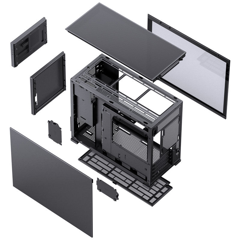 Jonsbo D31 Screen Micro-ATX case, tempered glass - black : image 8