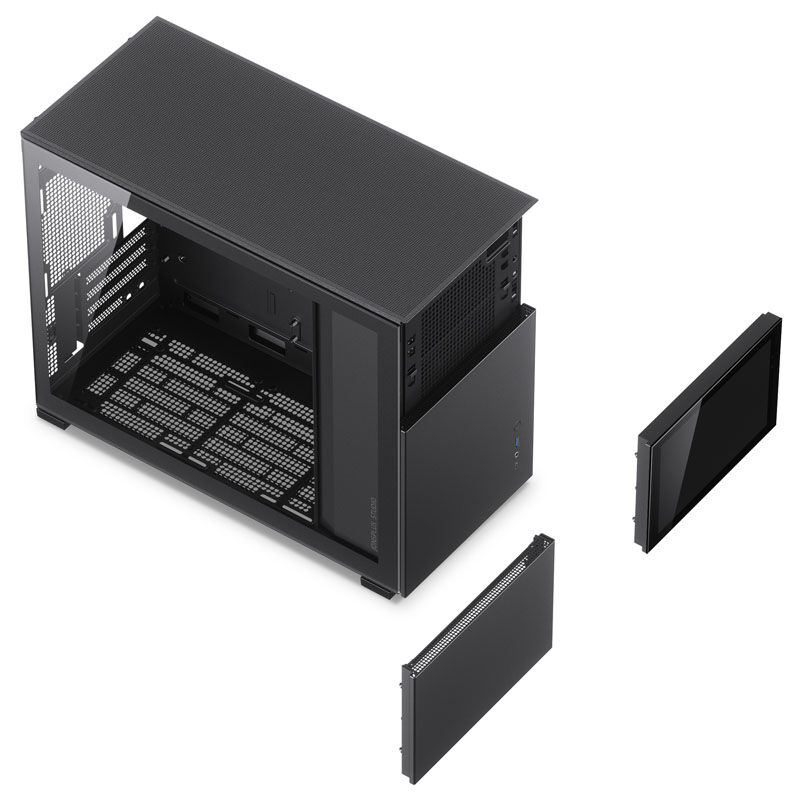 Jonsbo D31 Screen Micro-ATX case, tempered glass - black : image 9