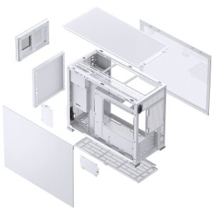 Jonsbo D31 Screen Micro-ATX case, tempered glass - white : image 8