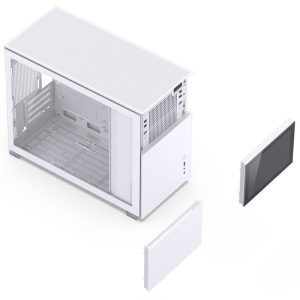 Jonsbo D31 Screen Micro-ATX case, tempered glass - white : image 7