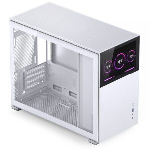 Jonsbo D31 Screen Micro-ATX case, tempered glass - white : image 2