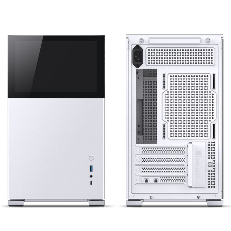 Jonsbo D31 Screen Micro-ATX case, tempered glass - white : image 3