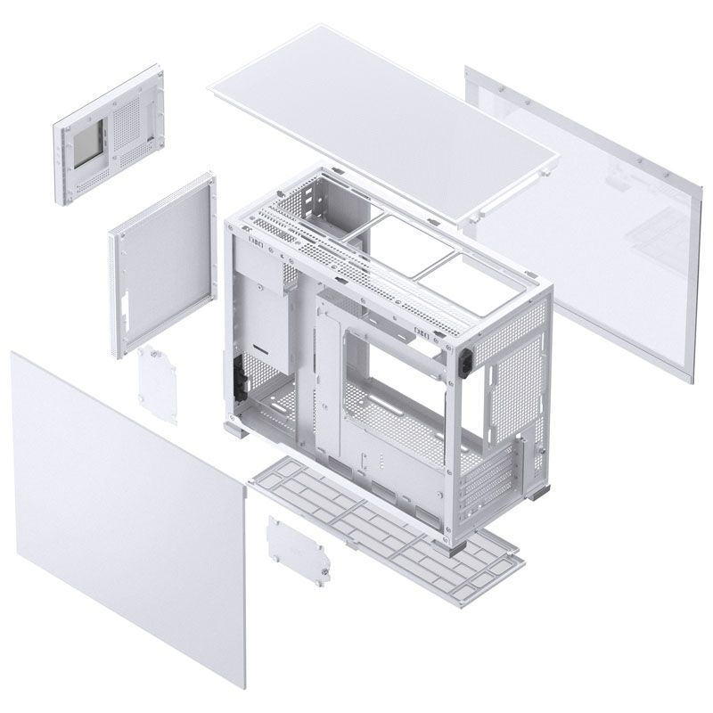 Jonsbo D31 MESH Screen Micro-ATX case, tempered glass - white