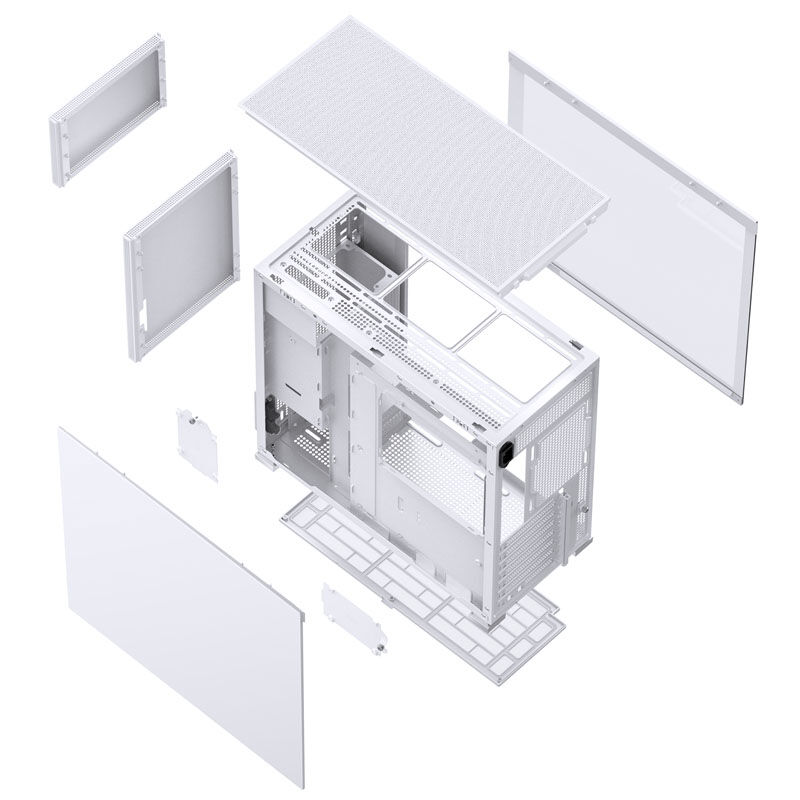 Jonsbo D41 ATX case, tempered glass - white : image 9