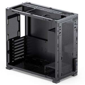 Jonsbo D41 Screen ATX case, tempered glass - black - B-Grade
